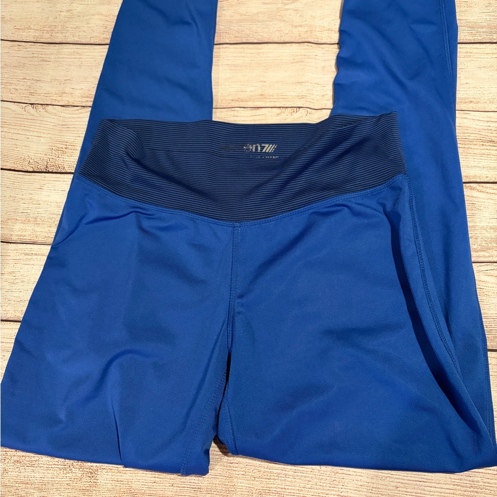 Seven7 Striped Blue Leggings